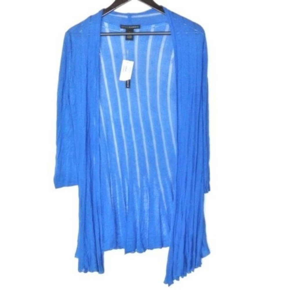 Grace Elements Blue Open Front Cardigan S‎